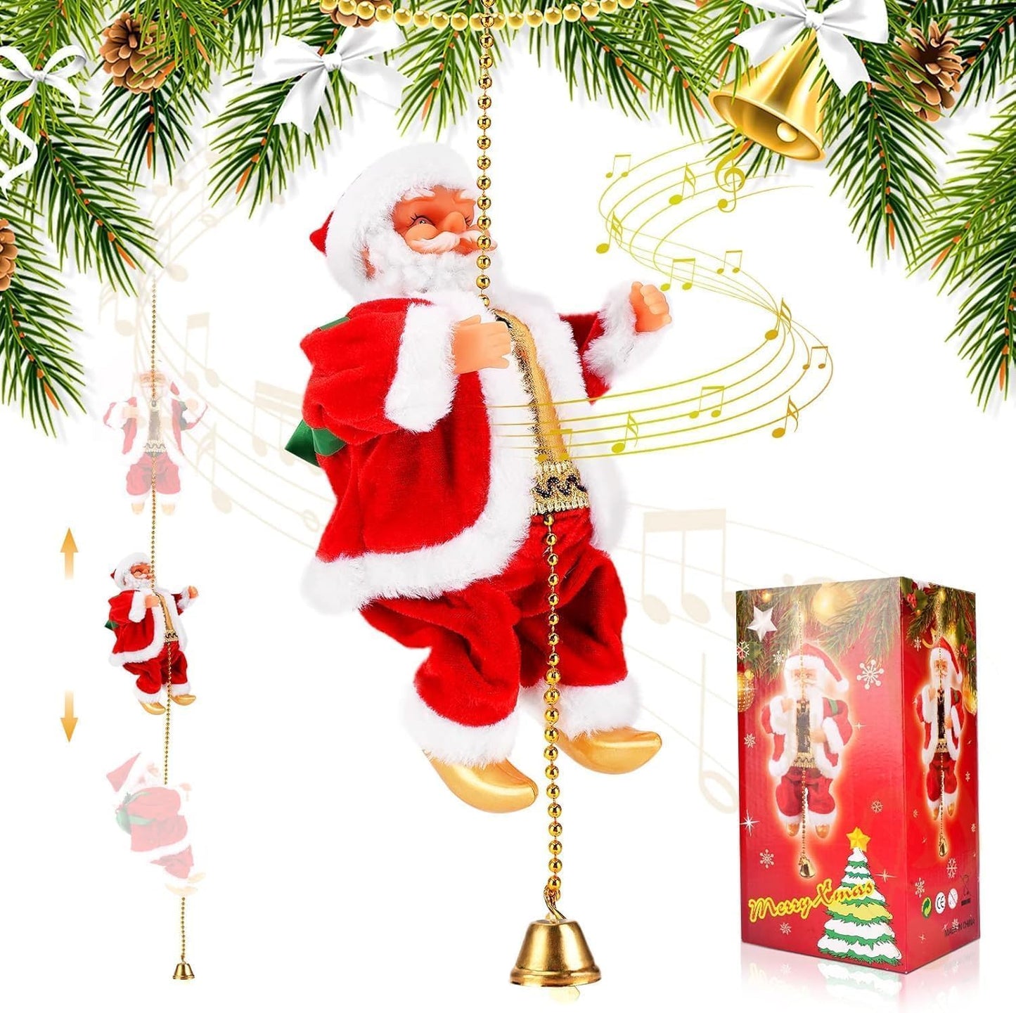 Climbing Santa Claus Doll